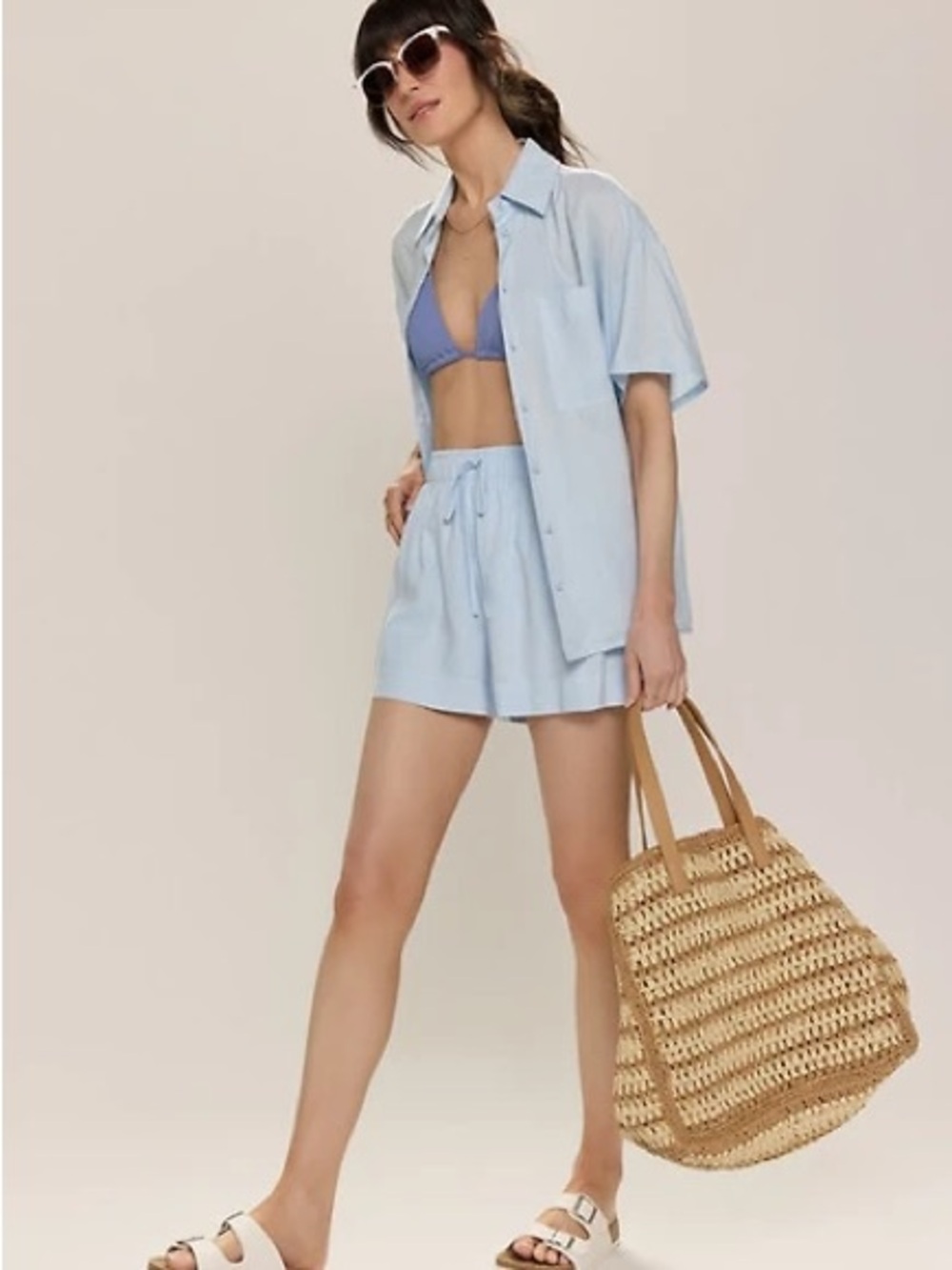 Francesca's Gina Linen Shorts